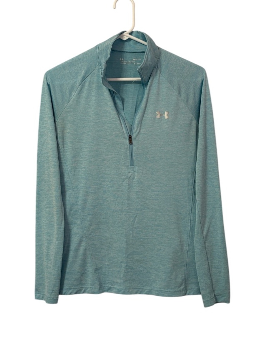 Under Armour Pale Blue Half Zip Twist Athletic Jacket